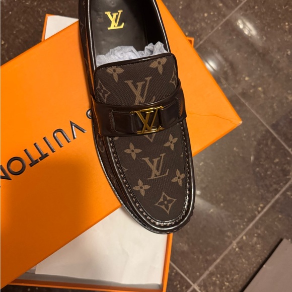 Louis Vuitton Other - Louis Vuitton Men's Black and Brown Monogram Loafers
